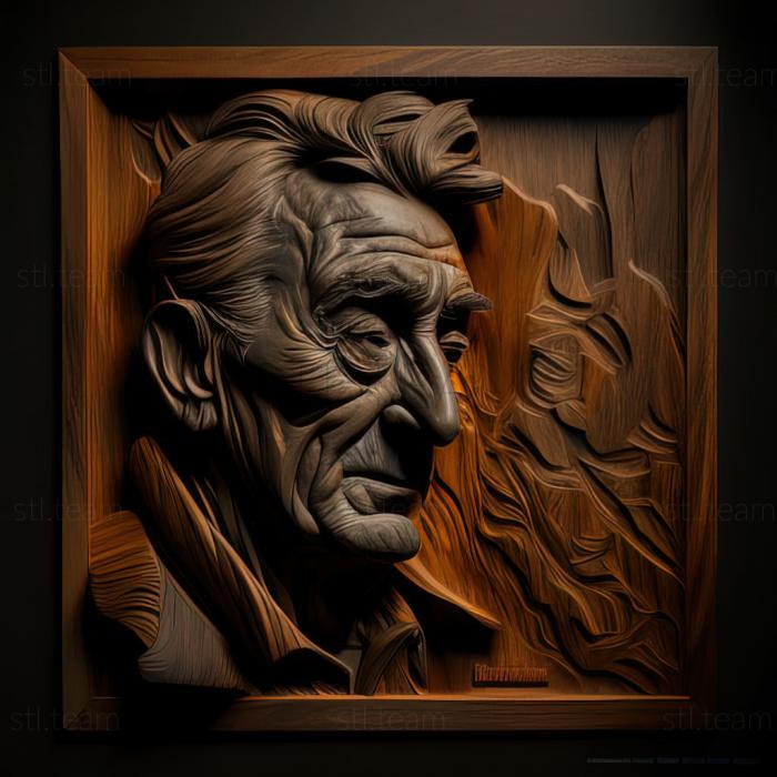 3D model John Reknagel American artist (STL)